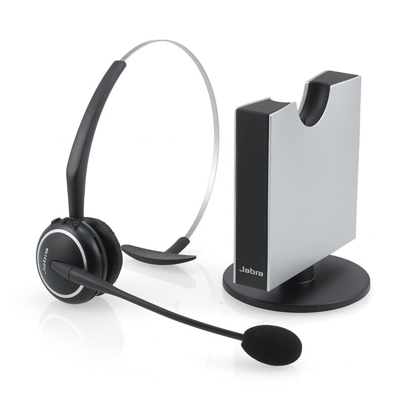 Jabra GN9125 with its charging station.