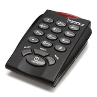 You're easily able to call out and answer incoming calls with your included telephone base