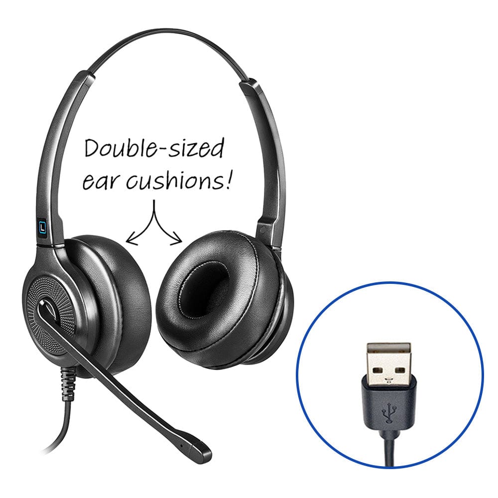 Leitner Dual-Ear USB Headset | Headsets.com