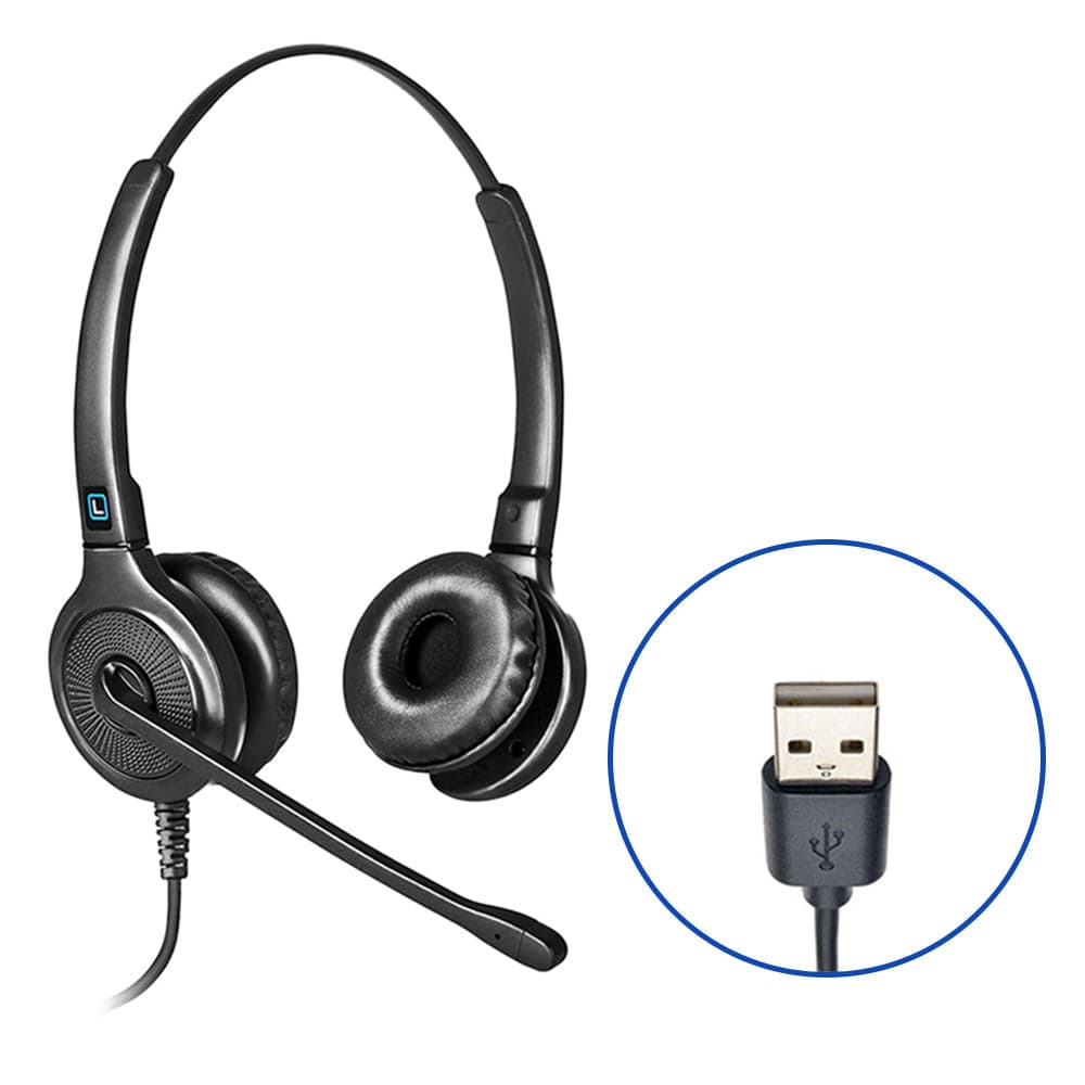 <span>Wired USB Headsets</span> for Computer