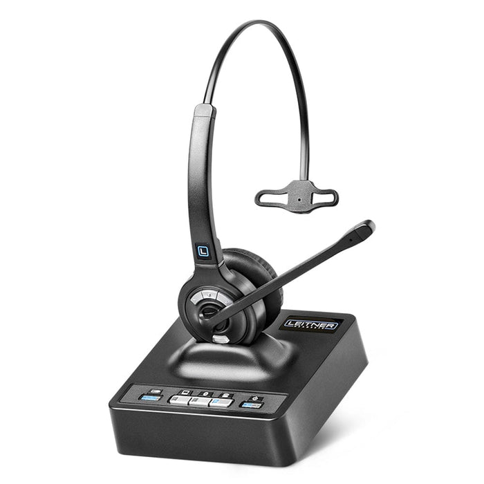 Leitner LH370 single ear wireless headset for phone and computer