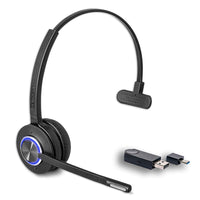 LH470 Wireless headset with dongle and dongle adapter