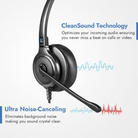 Leitner ClearSound and ultra noise canceling corded headset