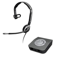 The Sennheiser CC 510 monaural headset with the UI 760 amplifier
