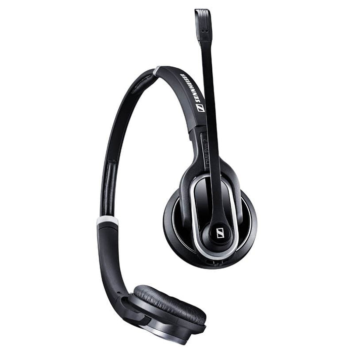 The DW Pro2 headset features leatherette ear cushions and a flexible microphone boom