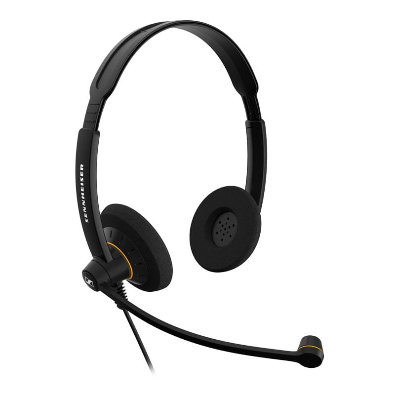 Looking for a bit more focus?  The SC 60 headset covers both ears, letting you concentrate on your call