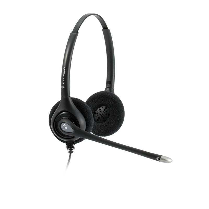The Plantronics HW261N over-the-head corded headset