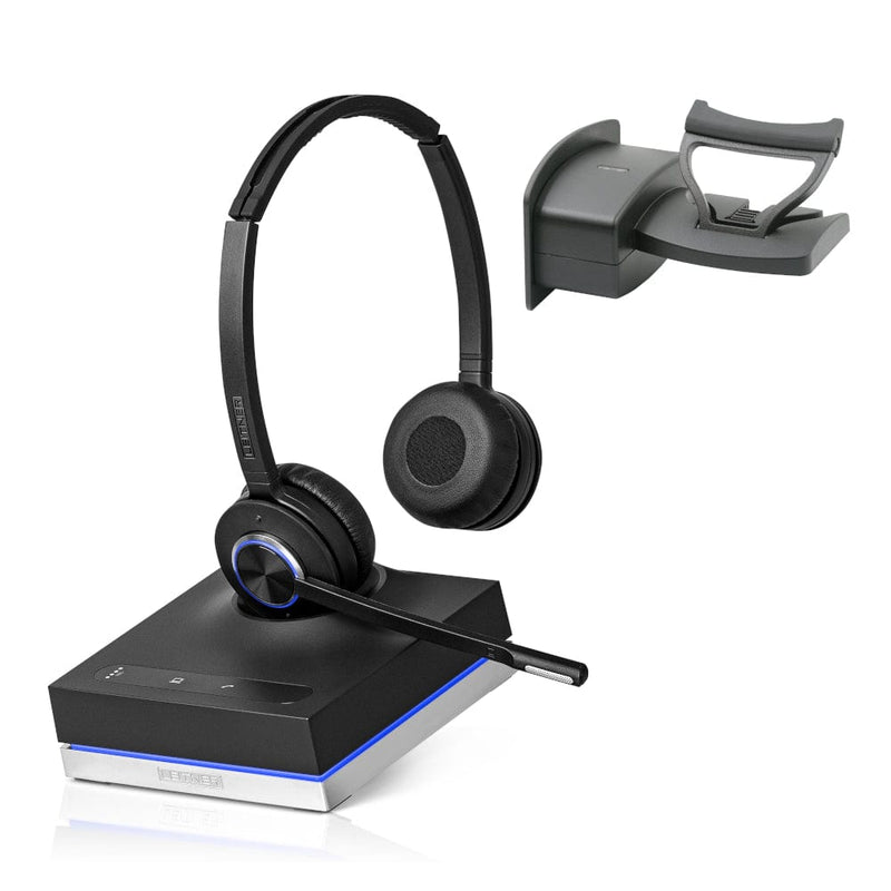 Leitner LH575 Premium Plus Dual-Ear wireless headset with handset lifter