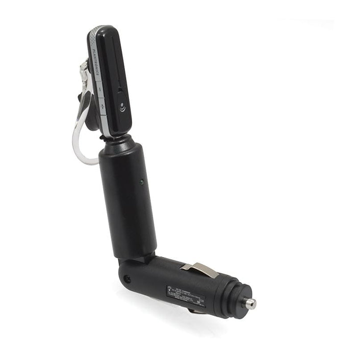 Voyager 835 plugged into the included car charger