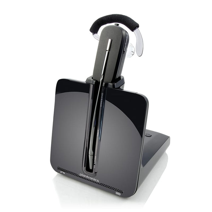 Plantronics CS540 wireless convertible headset in charging base