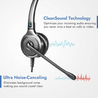 Dual-ear Leitner LH245 cleansound technology ultra noise canceling microphone