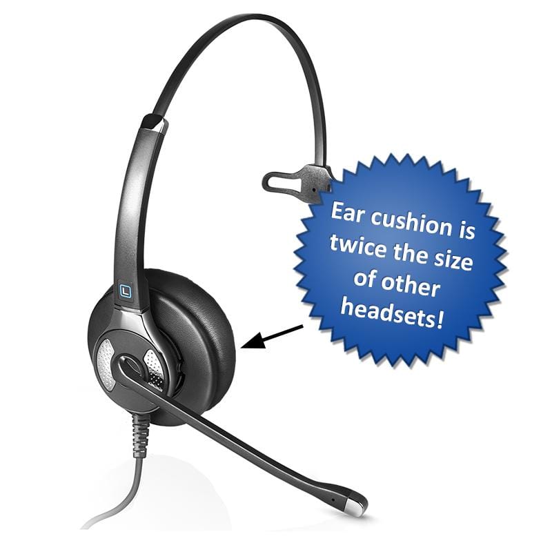 4 out of 5 Customers prefer the comfort and added <br>focus they get from a Plush headset