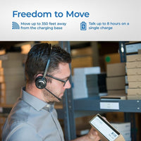 Pair an extra headset to your base for easy conference calls or training