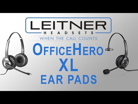 Leitner XL ear cushions video Leitner OfficeHero LH240XL